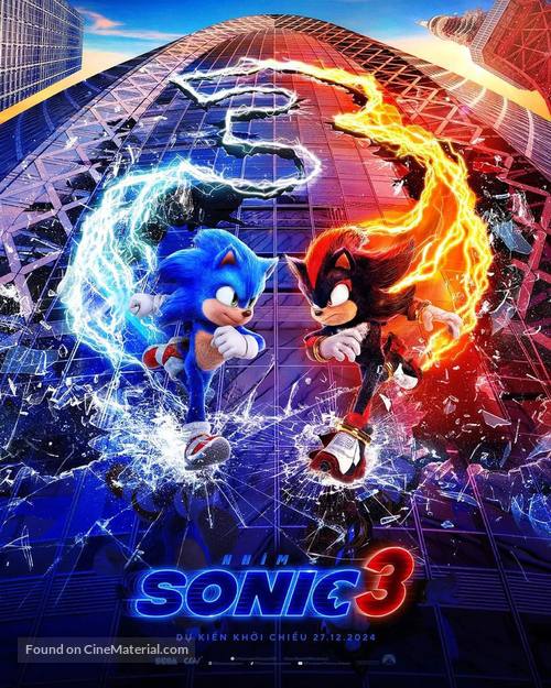 Sonic the Hedgehog 3 - Vietnamese Movie Poster