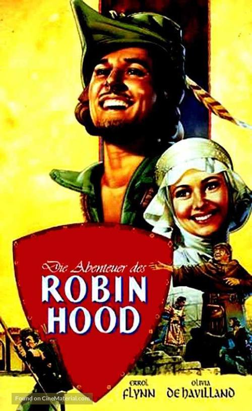 The Adventures of Robin Hood - German VHS movie cover