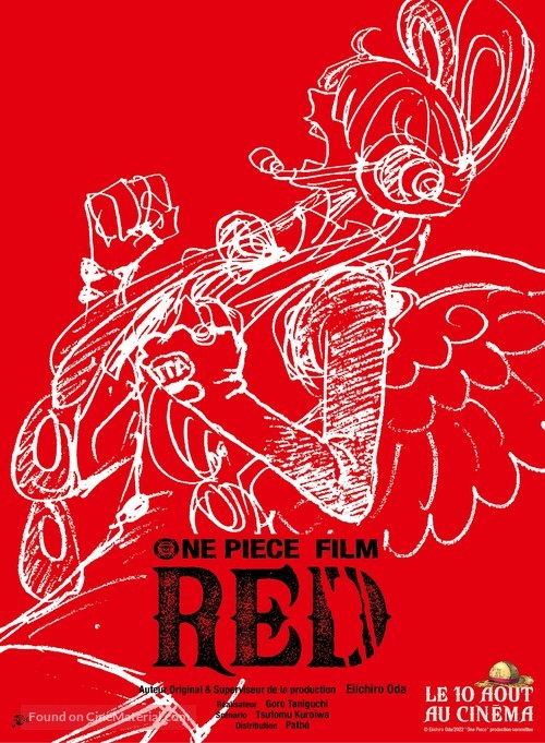 One Piece Film: Red - French Movie Poster