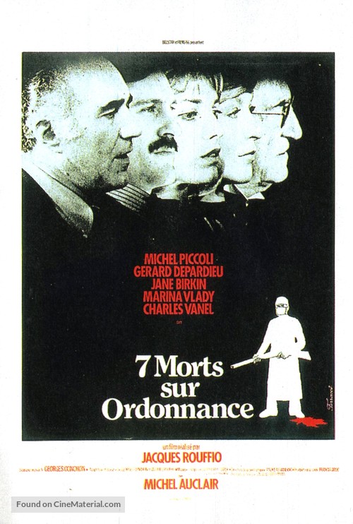 Sept morts sur ordonnance - French Movie Poster