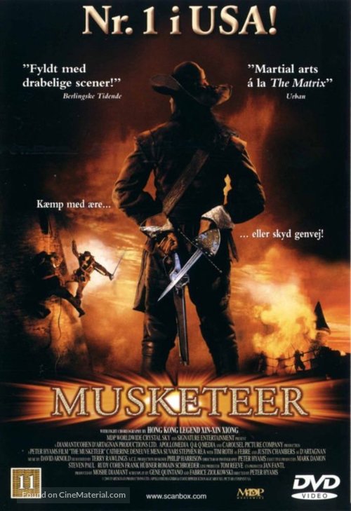 The Musketeer - Danish Movie Cover