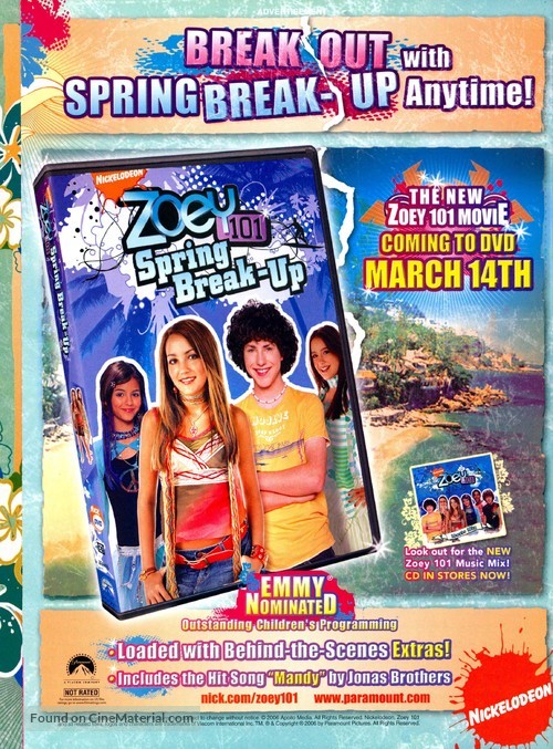 Zoey 101: Spring Break-Up - Video release movie poster