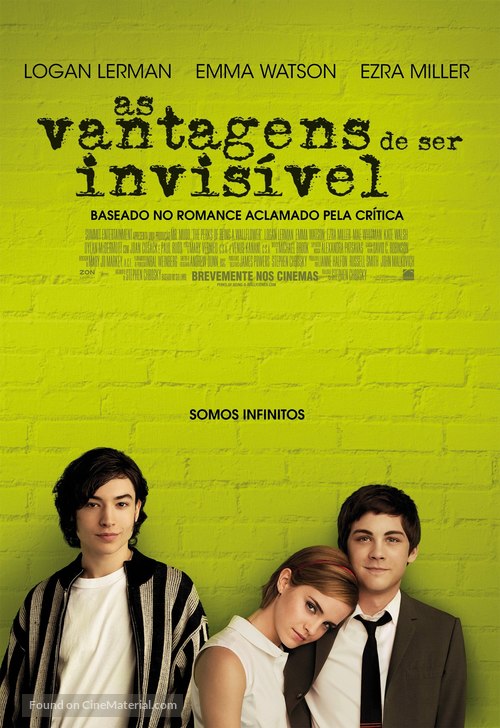 The Perks of Being a Wallflower - Portuguese Movie Poster