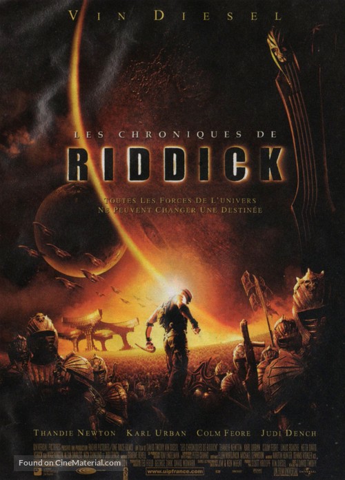 The Chronicles of Riddick - French Movie Poster