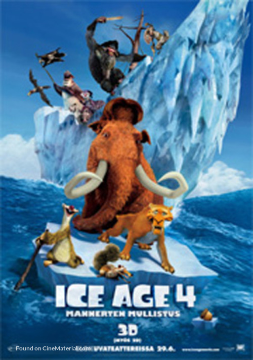 Ice Age: Continental Drift - Finnish Movie Poster