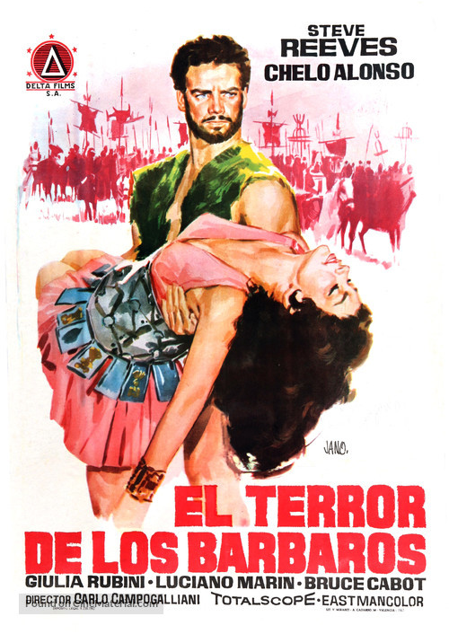 Il terrore dei barbari - Spanish Movie Poster