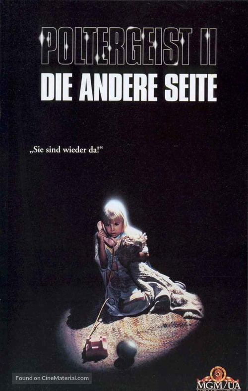 Poltergeist II: The Other Side - German VHS movie cover