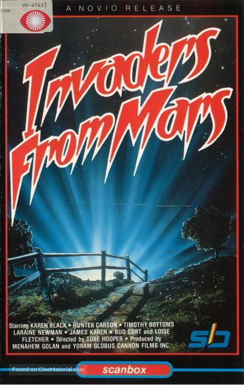 Invaders from Mars - Swedish VHS movie cover