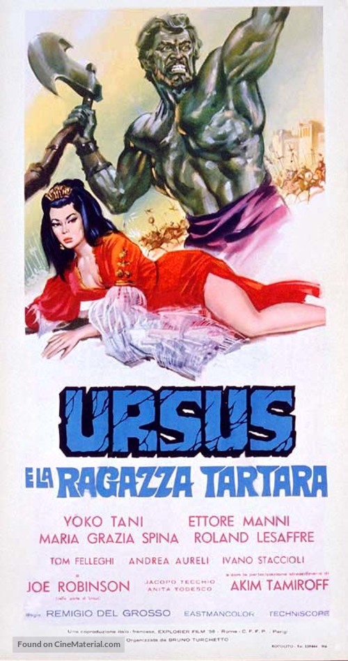 Ursus e la ragazza tartara - Italian Movie Poster