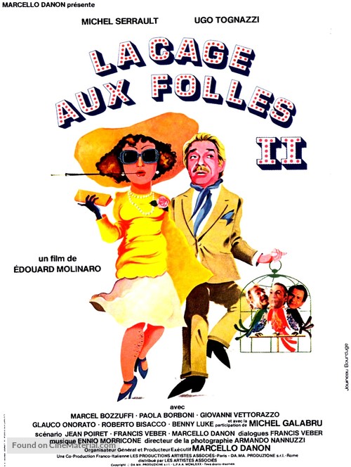 La cage aux folles II - French Movie Poster