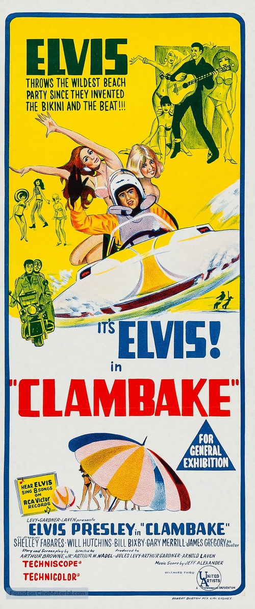 Clambake - Australian Movie Poster