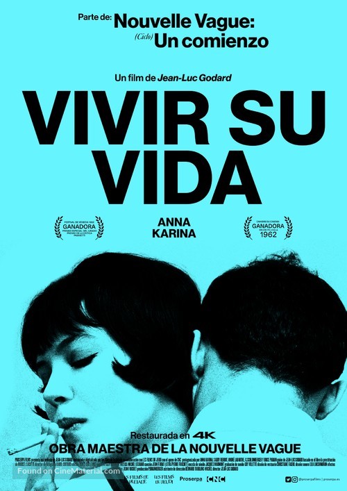 Vivre sa vie: Film en douze tableaux - Spanish Movie Poster