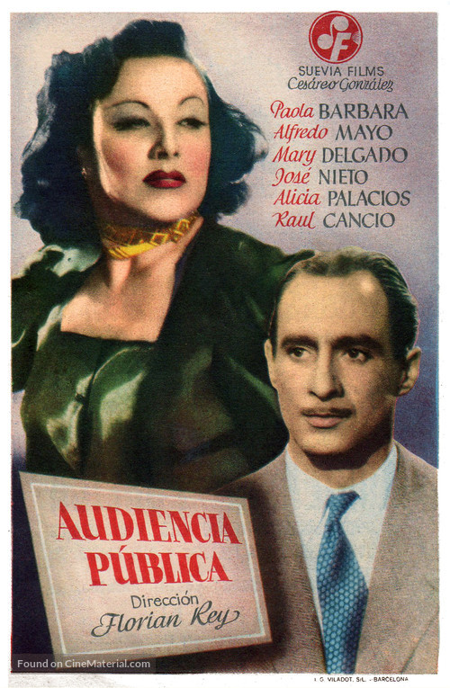 Audiencia p&uacute;blica - Spanish Movie Poster