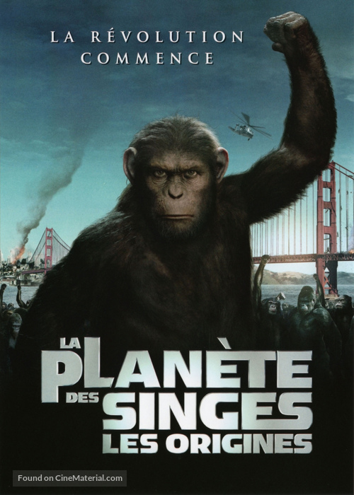 Rise of the Planet of the Apes - French DVD movie cover