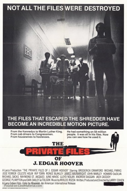 The Private Files of J. Edgar Hoover - Movie Poster