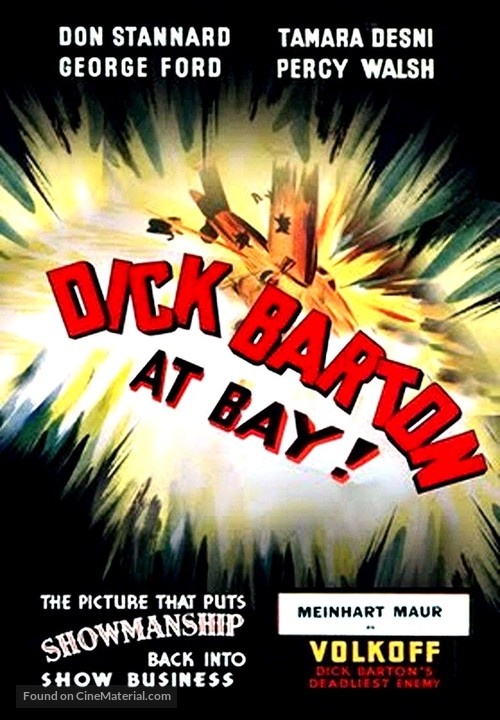 Dick Barton at Bay - British Movie Poster