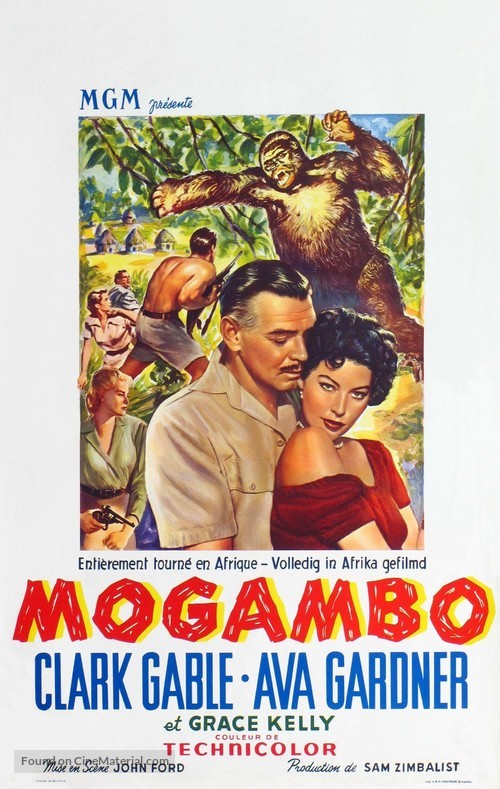 Mogambo - Belgian Movie Poster