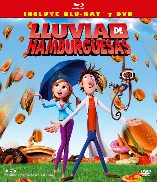 Cloudy with a Chance of Meatballs - Mexican Blu-Ray movie cover