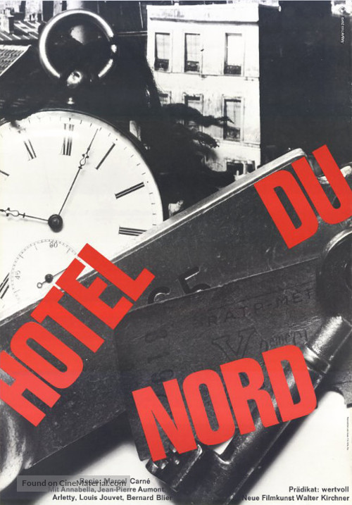 H&ocirc;tel du Nord - German Movie Poster