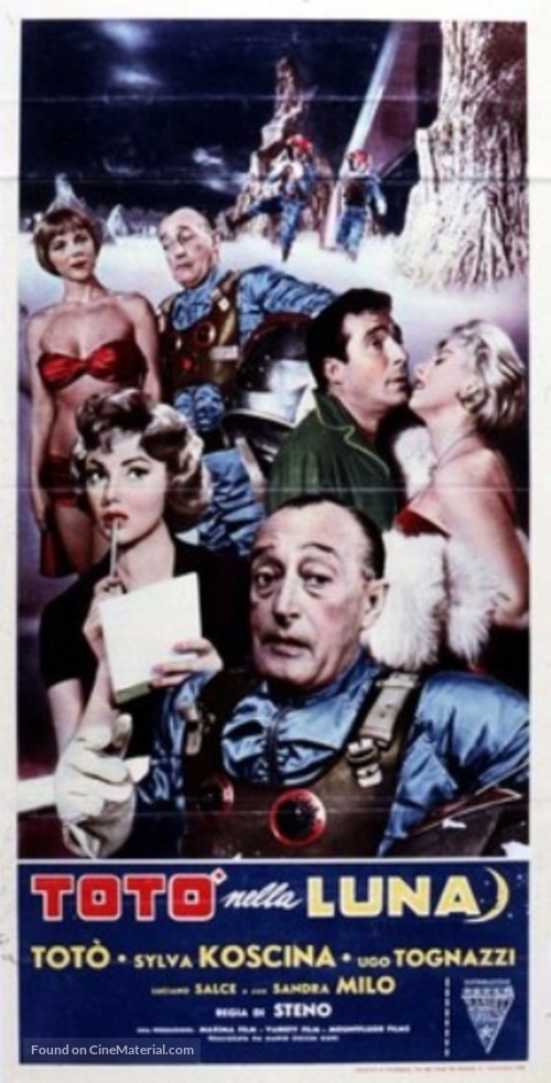 Tot&ograve; nella luna - Italian Movie Poster