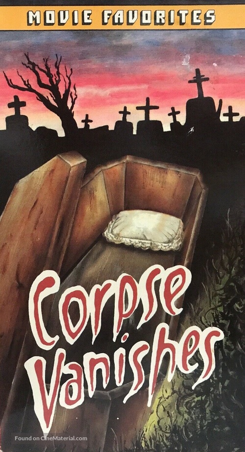 The Corpse Vanishes - VHS movie cover