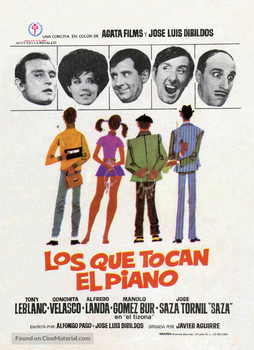 Los que tocan el piano - Spanish Movie Poster