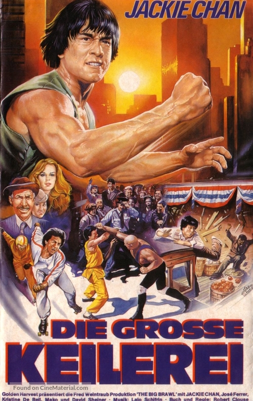The Big Brawl - German VHS movie cover