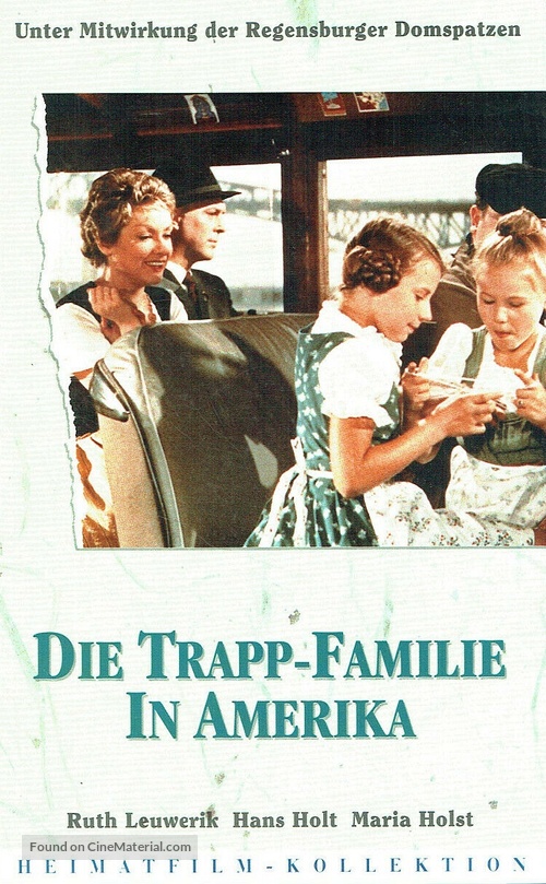 Die Trapp-Familie in Amerika - German VHS movie cover