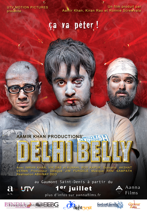 Delhi Belly - French Movie Poster