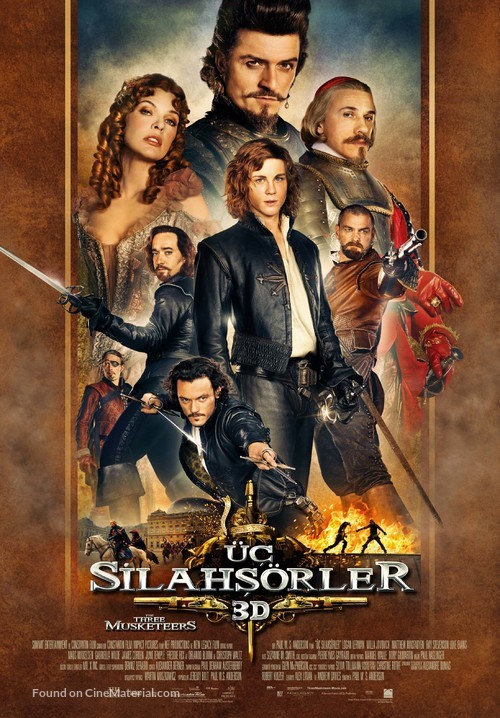 The Three Musketeers - Turkish Movie Poster