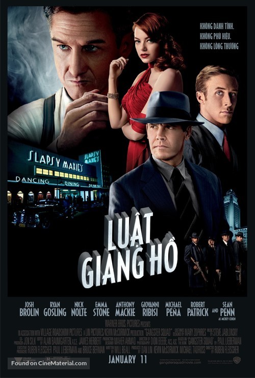 Gangster Squad - Vietnamese Movie Poster