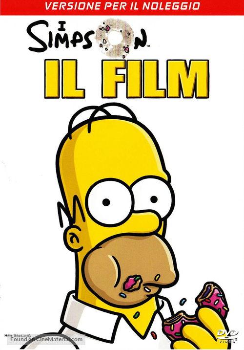 The Simpsons Movie - Italian Movie Cover