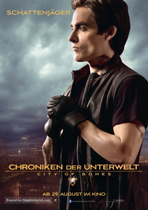 The Mortal Instruments: City of Bones - German Movie Poster