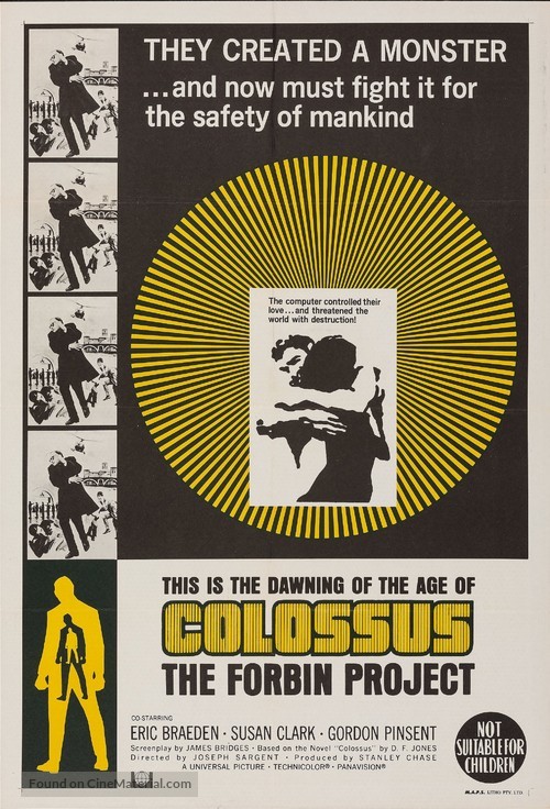 Colossus: The Forbin Project - Australian Movie Poster