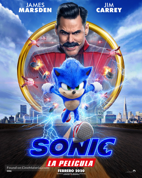 Sonic the Hedgehog - Spanish Movie Poster