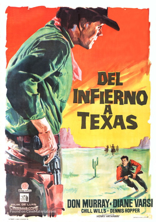 From Hell to Texas - Spanish Movie Poster