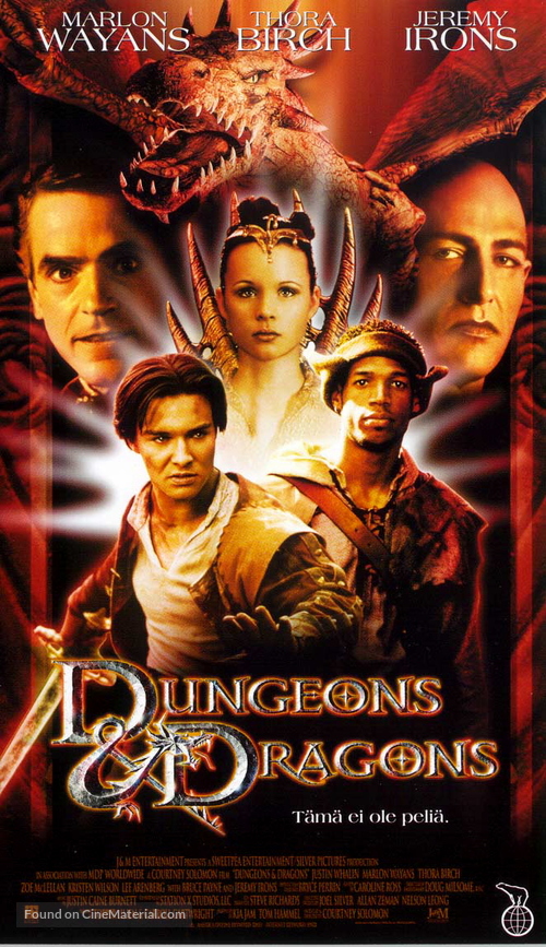 Dungeons And Dragons - Finnish VHS movie cover