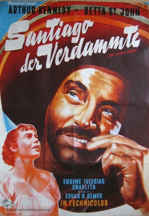 The Naked Dawn - German Movie Poster