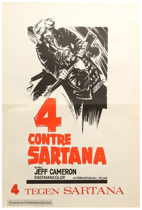 ...e vennero in quattro per uccidere Sartana! - Belgian Movie Poster