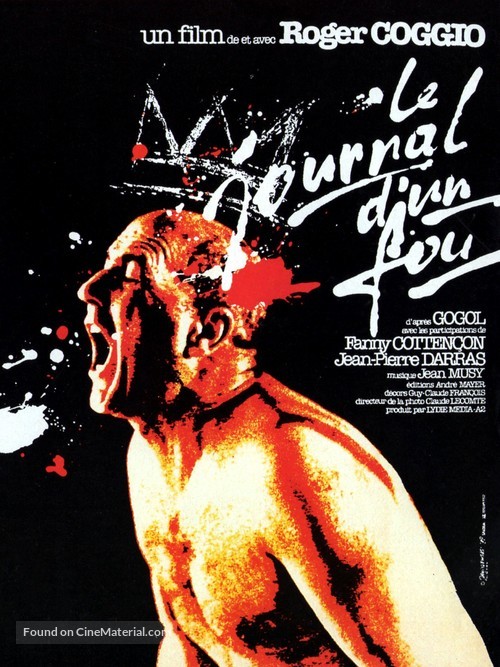 Le journal d&#039;un fou - French Movie Poster