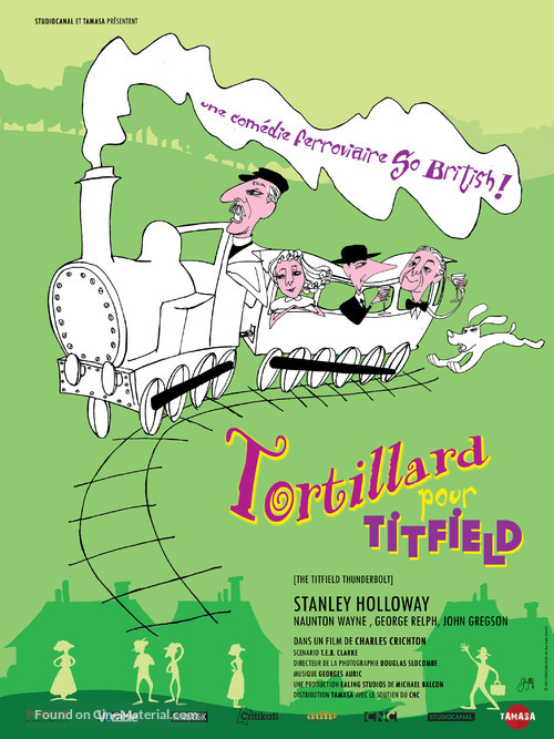The Titfield Thunderbolt - French Re-release movie poster