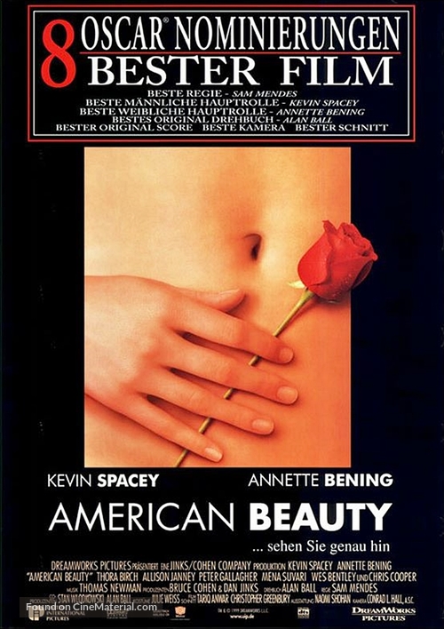 American Beauty - German Movie Poster