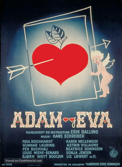 Adam og Eva - Swedish Movie Poster