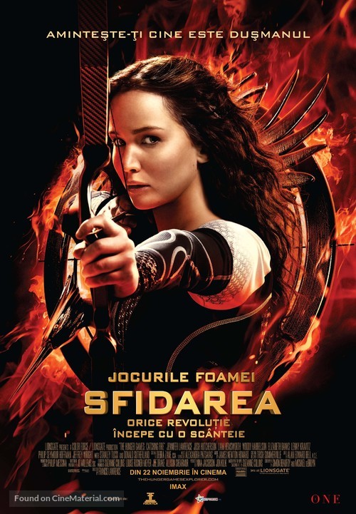The Hunger Games: Catching Fire - Romanian Movie Poster