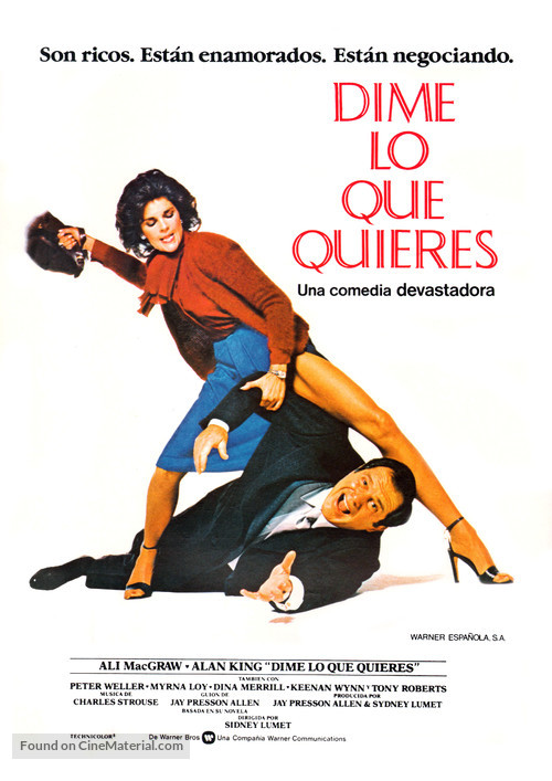 Just Tell Me What You Want - Spanish Movie Poster