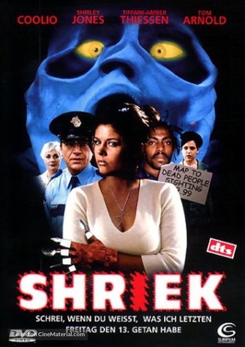 Shriek If You Know What I Did Last Friday The Thirteenth - German DVD movie cover