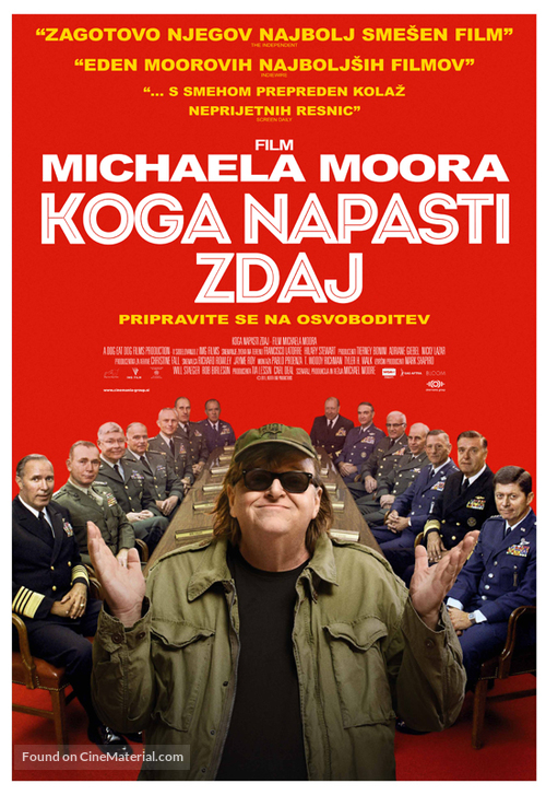 Where to Invade Next - Slovenian Movie Poster