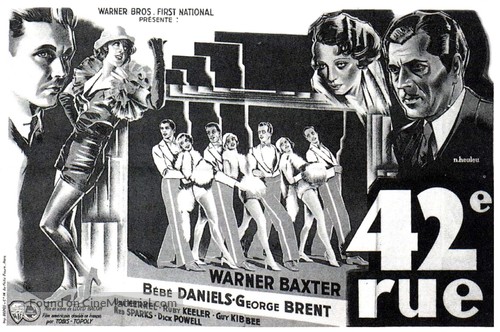 42nd Street - French Movie Poster