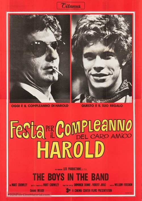 The Boys in the Band - Italian Movie Poster