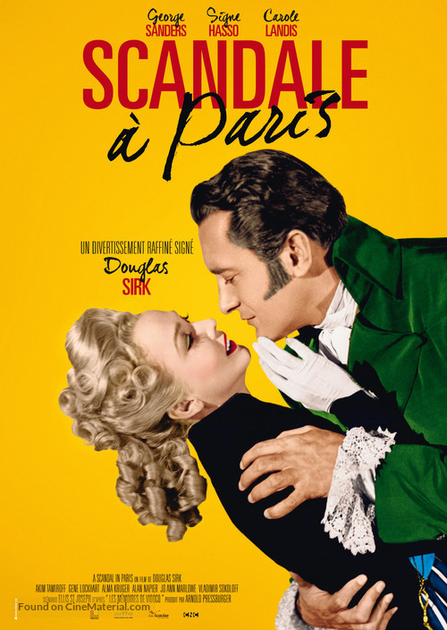 A Scandal in Paris - French Re-release movie poster